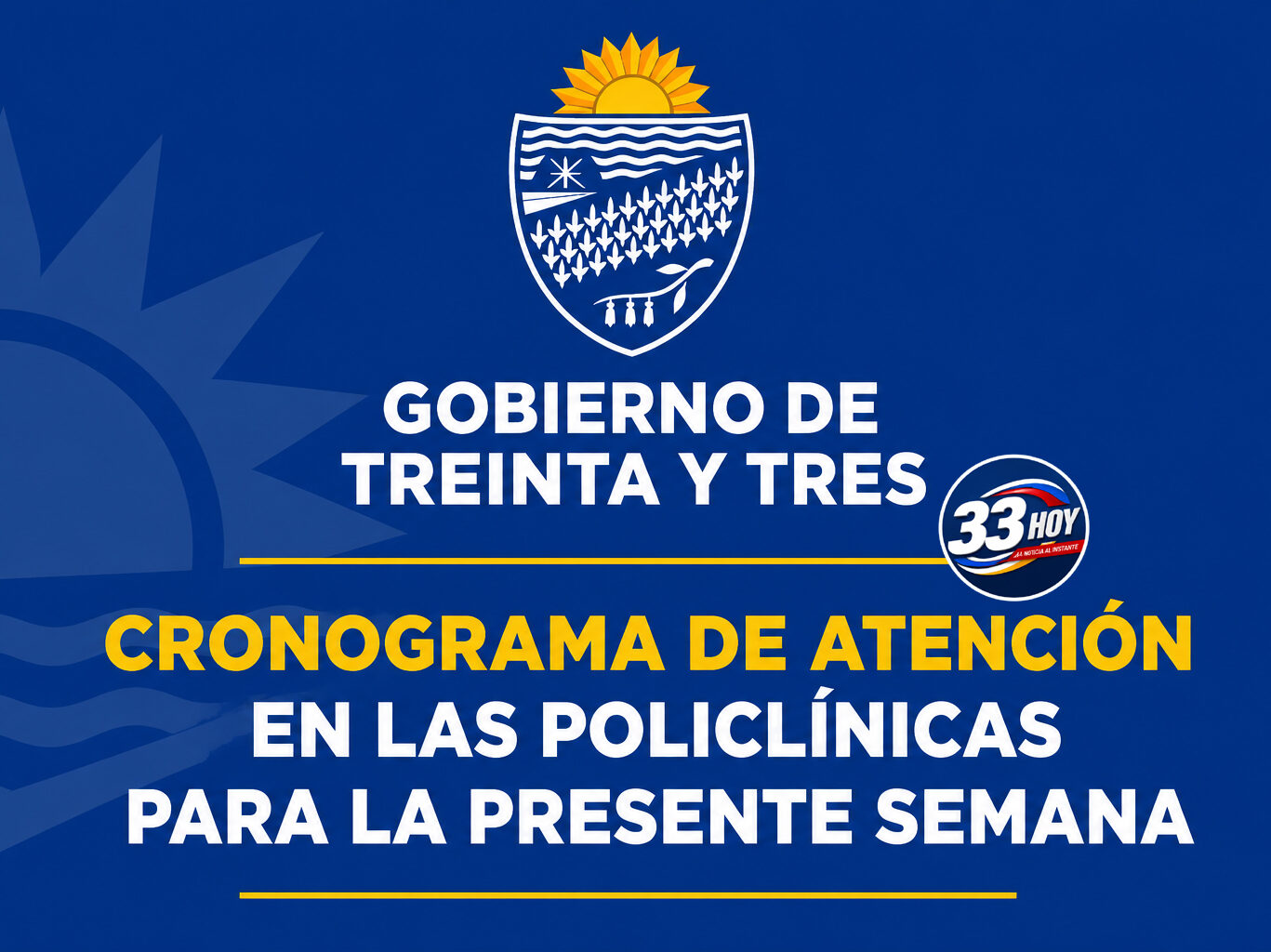 CRONOGRAMA DE ATENCIÓN EN POLICLÍNICAS