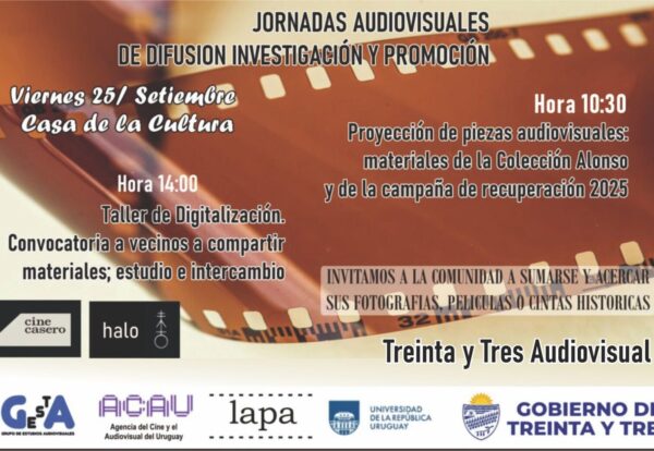 TRES Y TRES SERÁ SEDE DE JORNADAS AUDIOVISUALES 